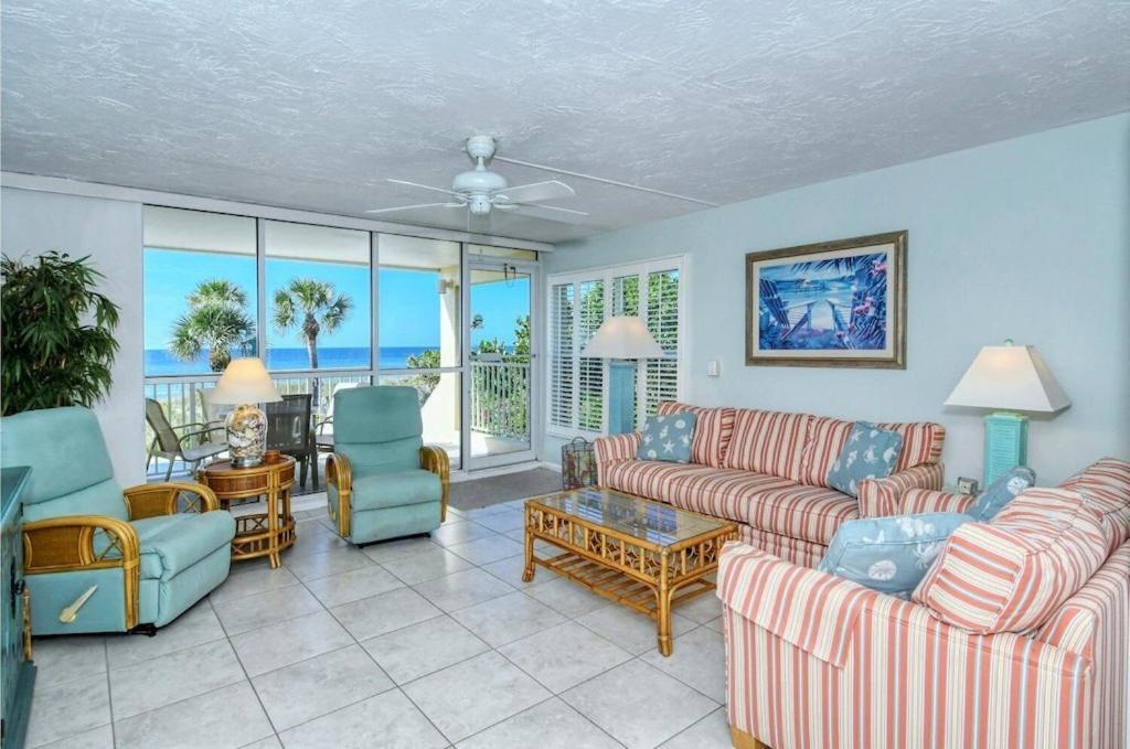 Laplaya 201C Breathtaking Gulf Panorama From This Corner End Unit With A Private Stairway To The Beach Longboat Key Bagian luar foto